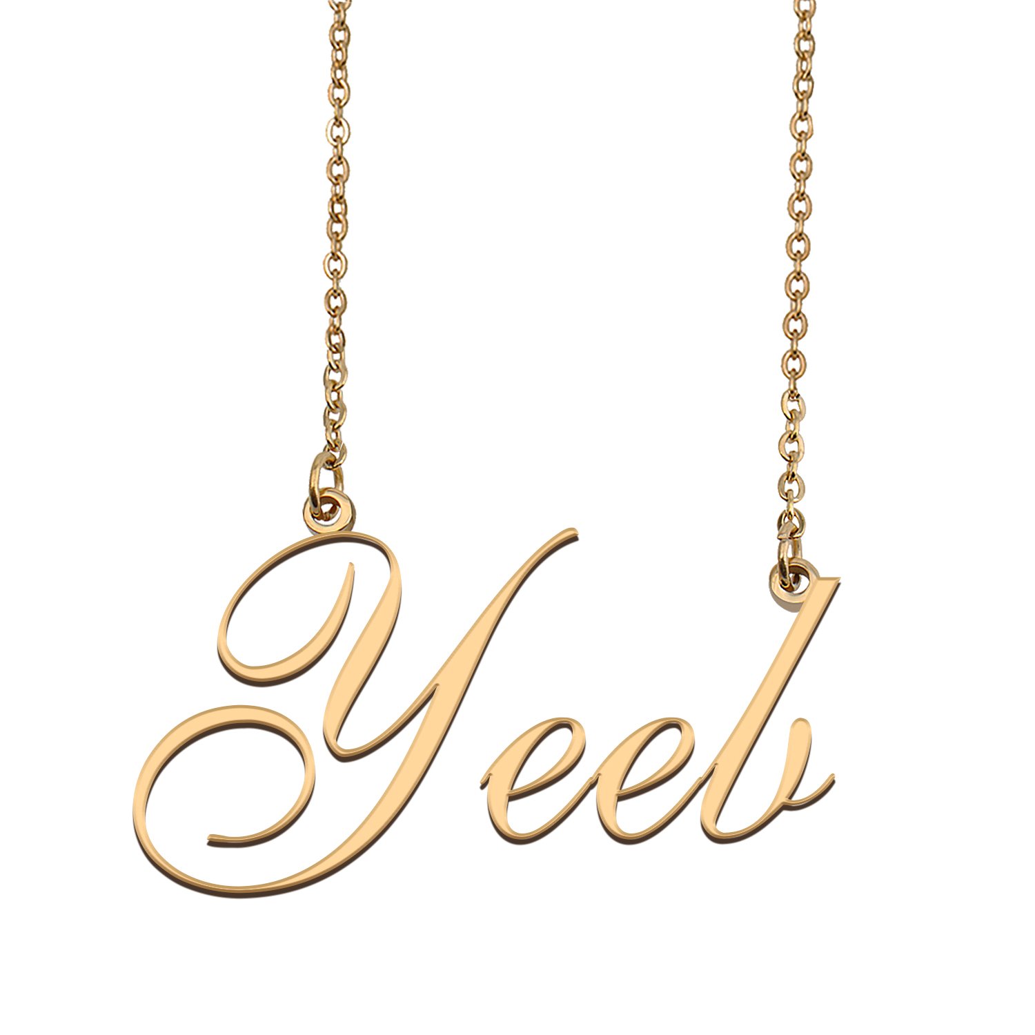 Custom Personalized Name Necklace in Golden Silver for Women Yeeb