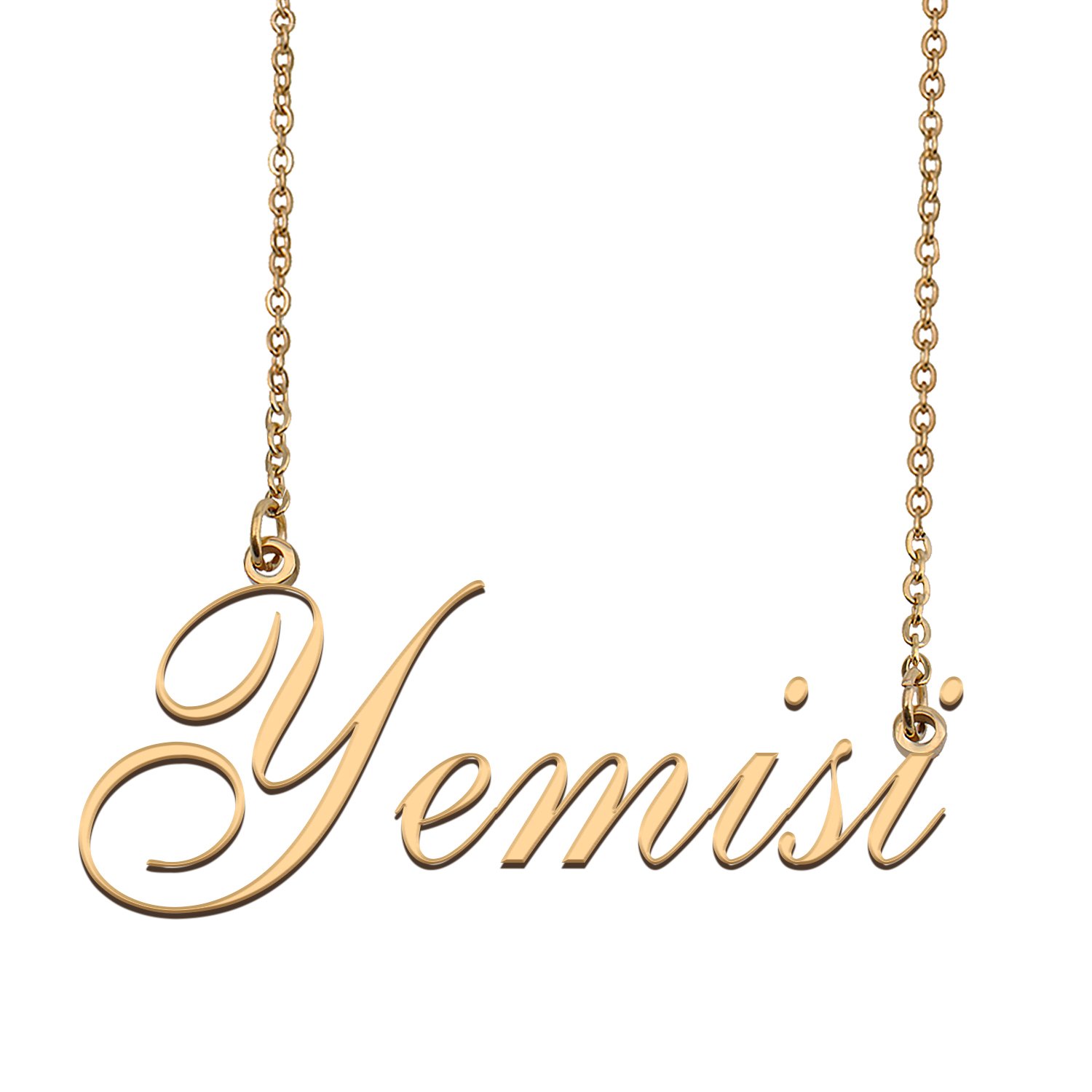Custom Personalized Name Necklace in Golden Silver for Women Yemisi