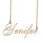 Custom Personalized Name Necklace in Golden Silver for Women Yenifer
