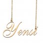 Custom Personalized Name Necklace in Golden Silver for Women Yensi