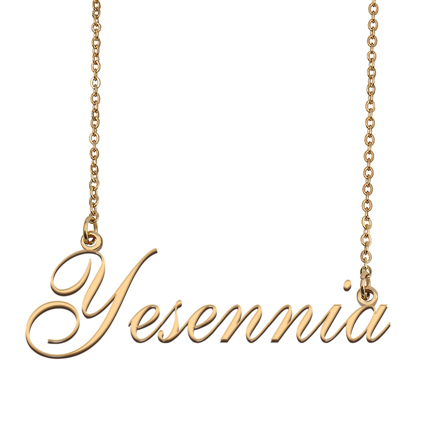 Custom Personalized Name Necklace in Golden Silver for Women Yesennia