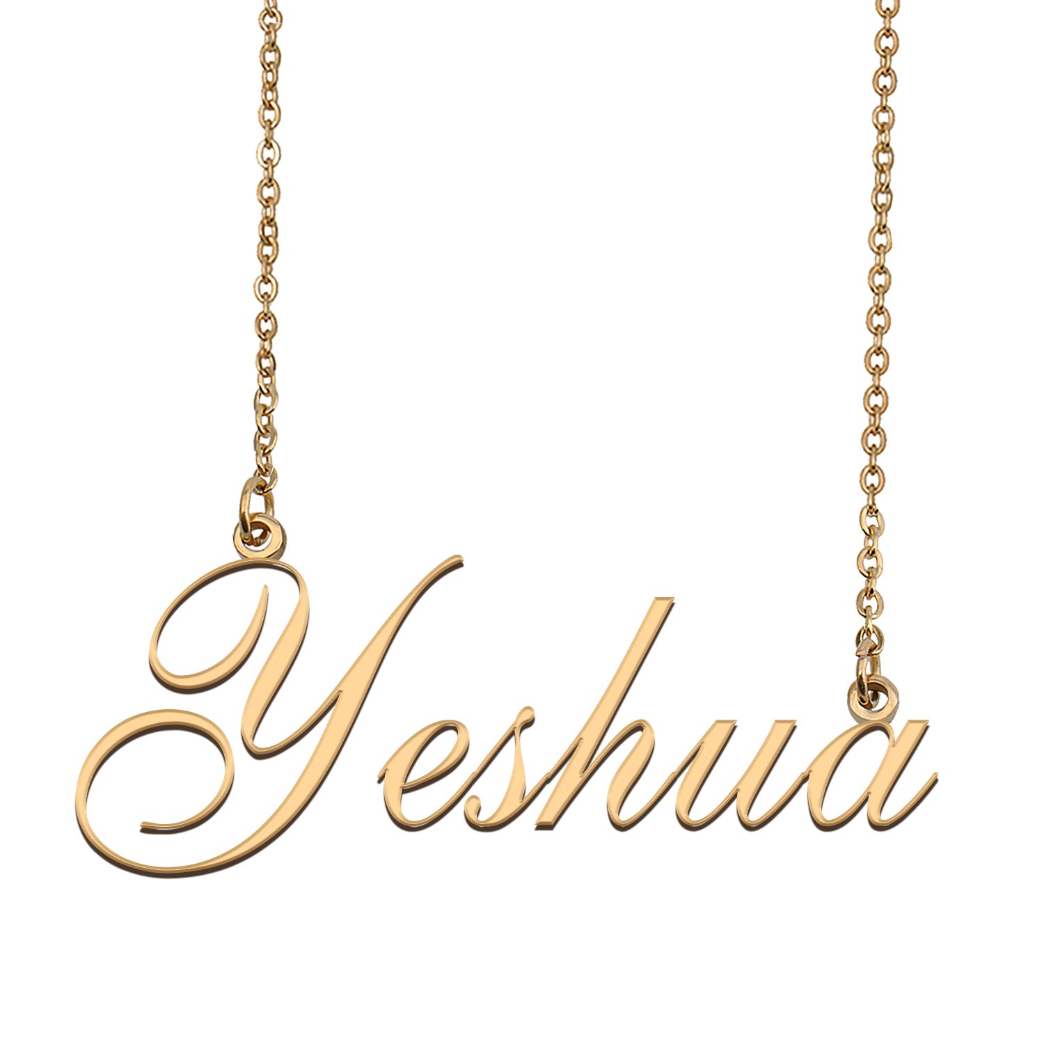 Custom Personalized Name Necklace in Golden Silver for Women Yeshua