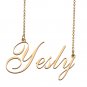 Custom Personalized Name Necklace in Golden Silver for Women Yesly