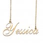 Custom Personalized Name Necklace in Golden Silver for Women Yessica