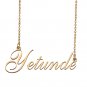 Custom Personalized Name Necklace in Golden Silver for Women Yetunde