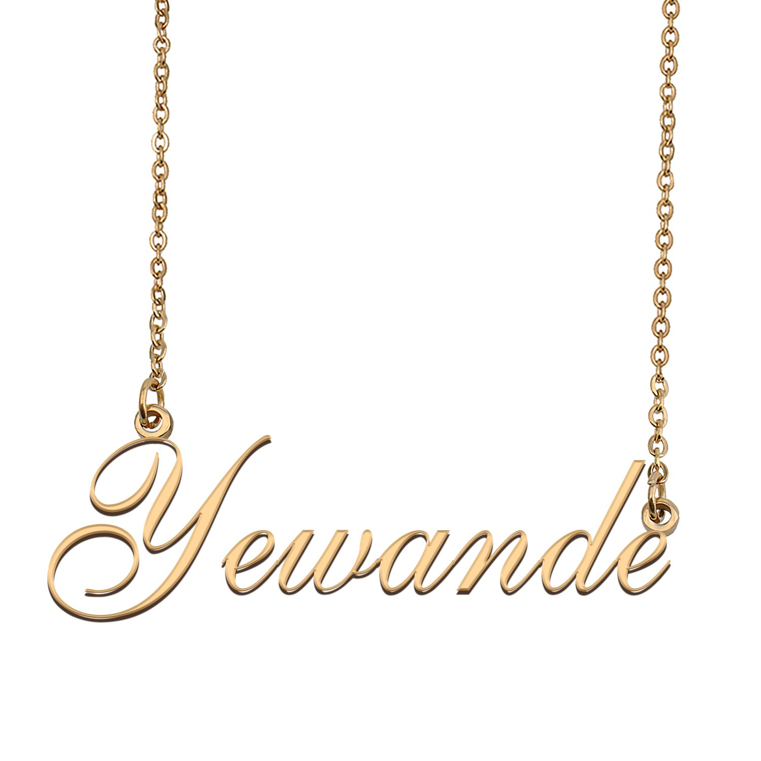 Custom Personalized Name Necklace in Golden Silver for Women Yewande