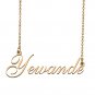 Custom Personalized Name Necklace in Golden Silver for Women Yewande
