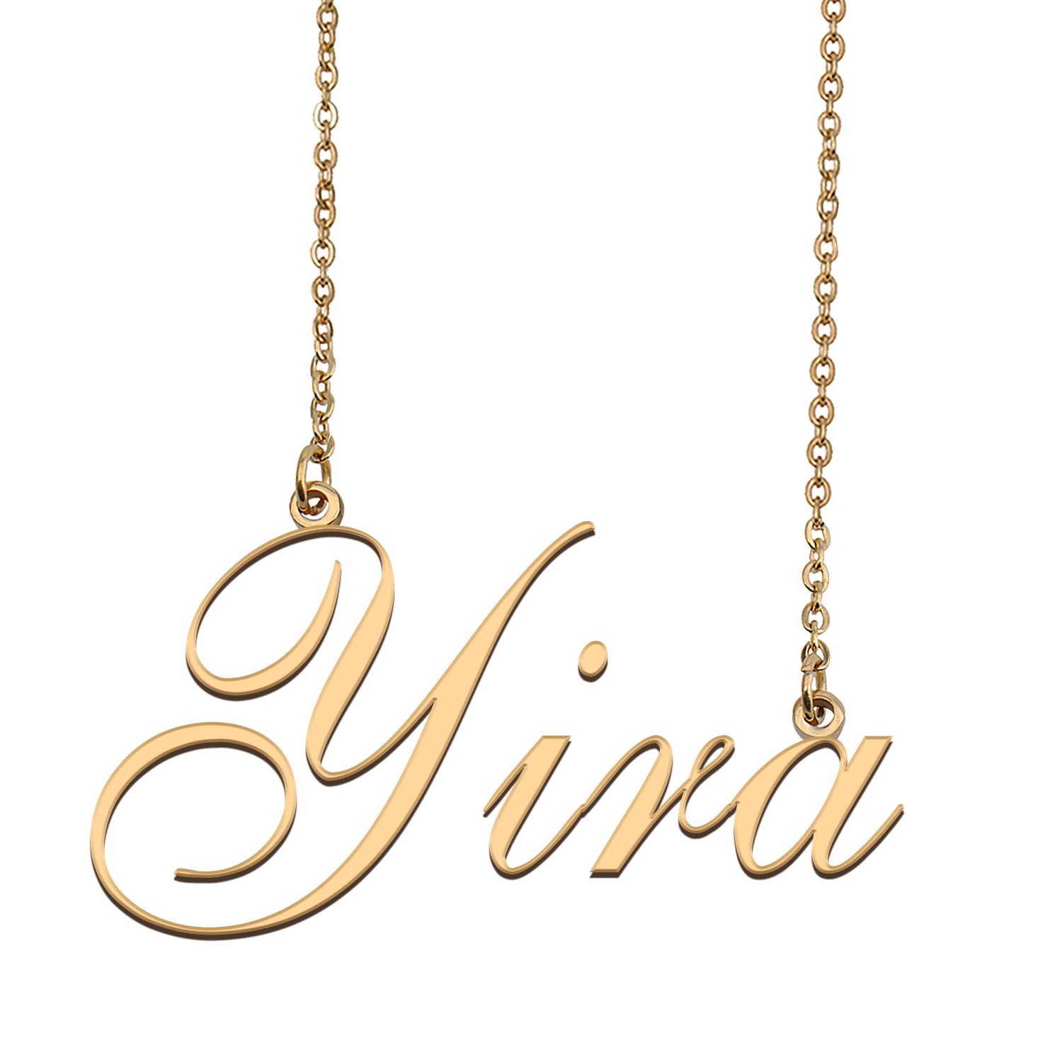 Custom Personalized Name Necklace in Golden Silver for Women Yira