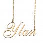 Custom Personalized Name Necklace in Golden Silver for Women Ylan