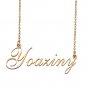 Custom Personalized Name Necklace in Golden Silver for Women Yoaziny