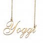 Custom Personalized Name Necklace in Golden Silver for Women Yoggi