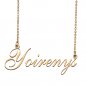 Custom Personalized Name Necklace in Golden Silver for Women Yoirenys