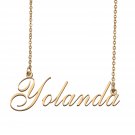 Custom Personalized Name Necklace in Golden Silver for Women Yolanda Custom Personalized Name Necklace in Golden Silver for Women Yolanda