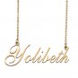 Custom Personalized Name Necklace in Golden Silver for Women Yolibeth