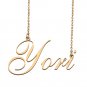 Custom Personalized Name Necklace in Golden Silver for Women Yori