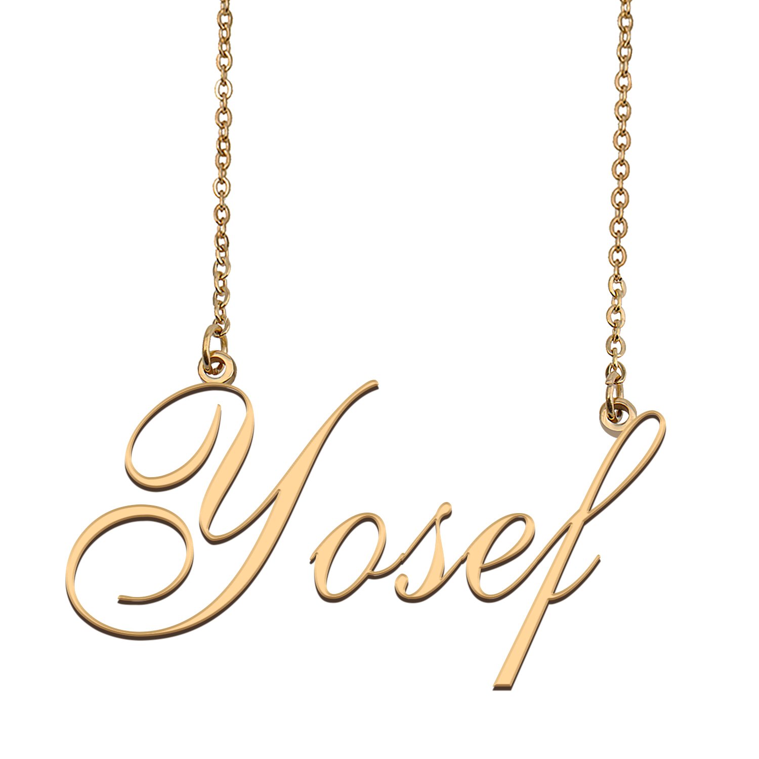 Custom Personalized Name Necklace in Golden Silver for Women Yosef