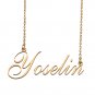 Custom Personalized Name Necklace in Golden Silver for Women Yoselin