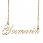 Custom Personalized Name Necklace in Golden Silver for Women Yosmarin