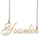 Custom Personalized Name Necklace in Golden Silver for Women Yosselin