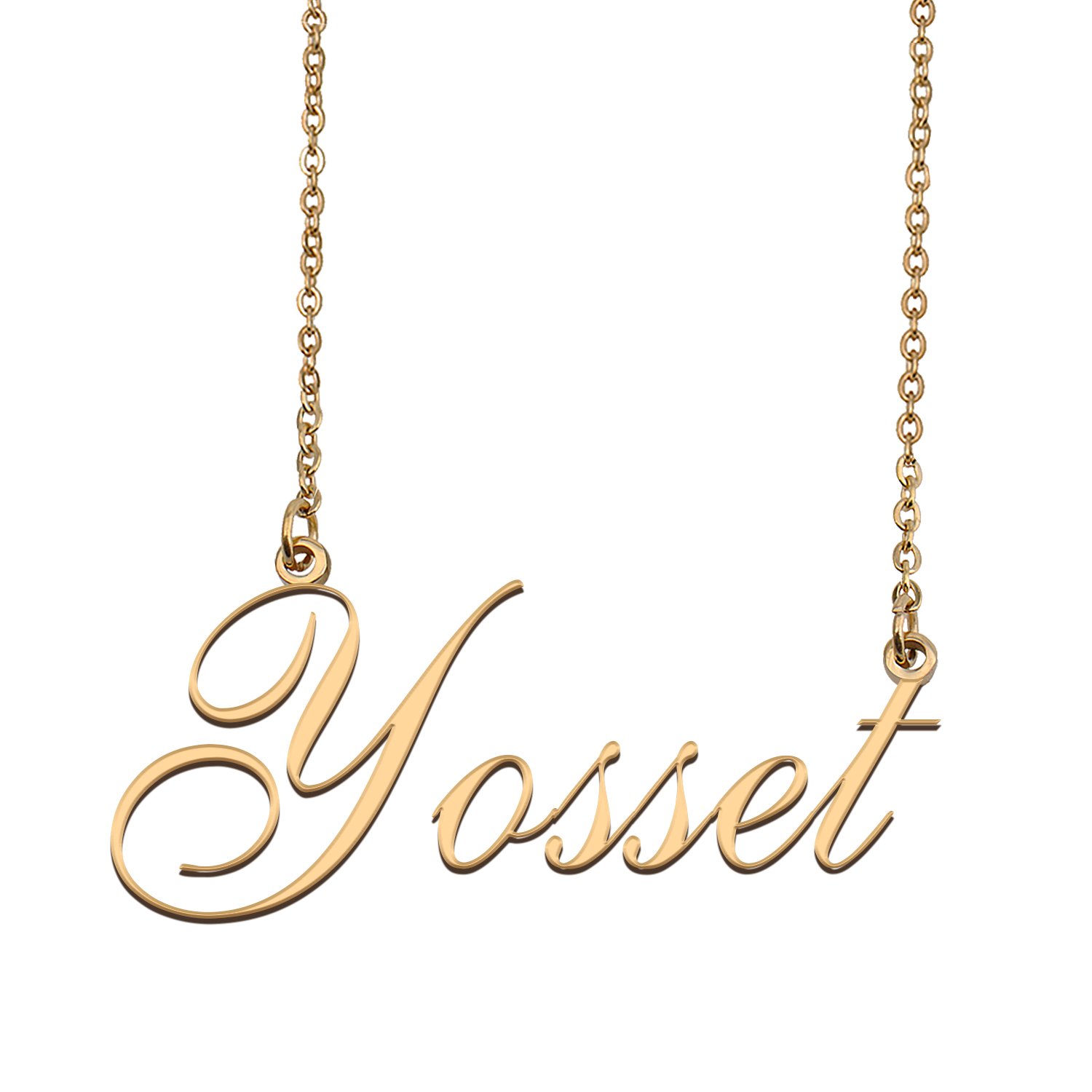 Custom Personalized Name Necklace in Golden Silver for Women Yosset