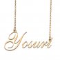 Custom Personalized Name Necklace in Golden Silver for Women Yosuri