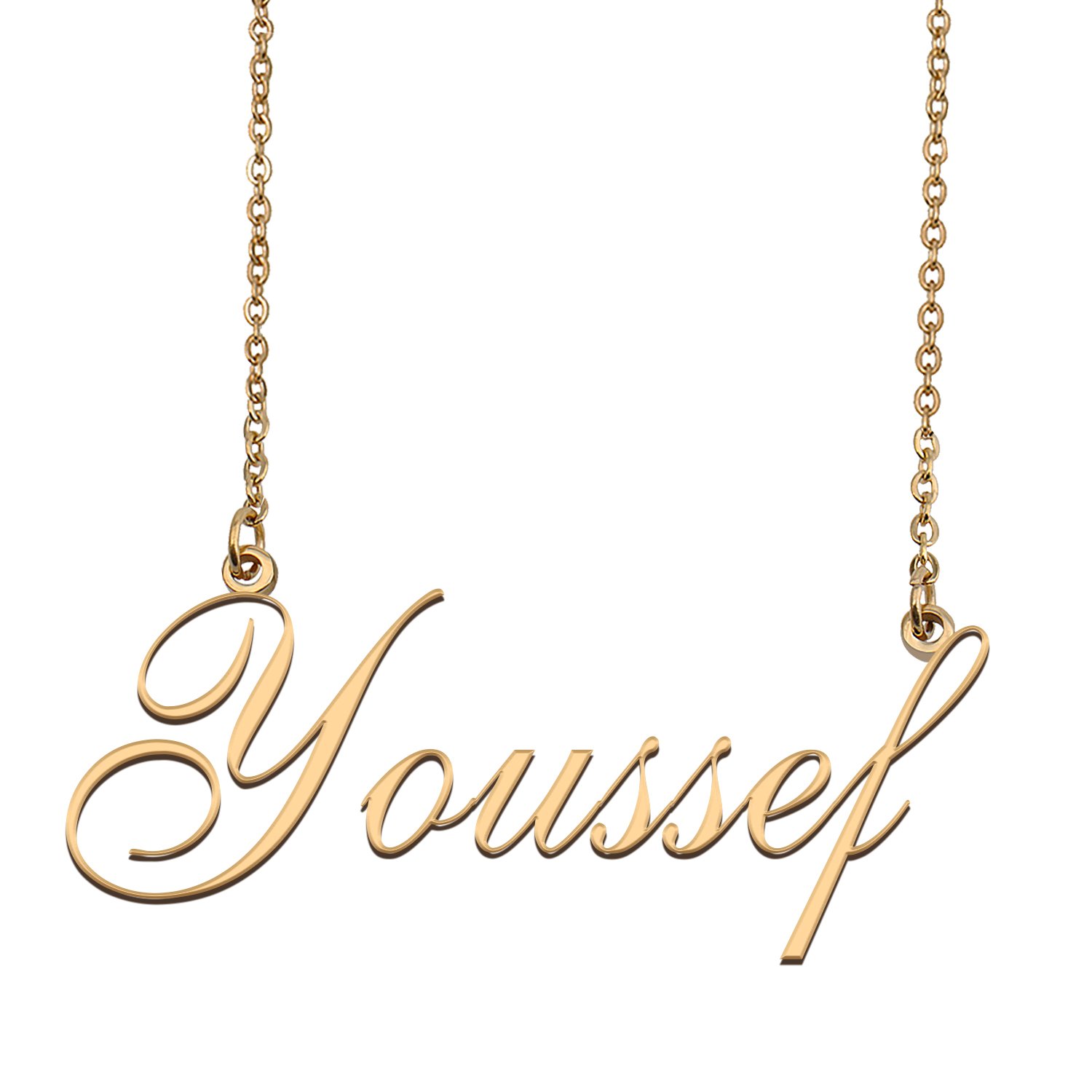Custom Personalized Name Necklace in Golden Silver for Women Youssef