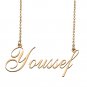 Custom Personalized Name Necklace in Golden Silver for Women Youssef