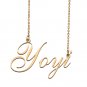 Custom Personalized Name Necklace in Golden Silver for Women Yoyi