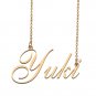 Custom Personalized Name Necklace in Golden Silver for Women Yuki
