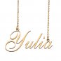 Custom Personalized Name Necklace in Golden Silver for Women Yulia