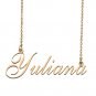 Custom Personalized Name Necklace in Golden Silver for Women Yuliana