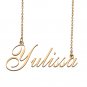 Custom Personalized Name Necklace in Golden Silver for Women Yulissa