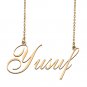 Custom Personalized Name Necklace in Golden Silver for Women Yusuf