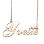 Custom Personalized Name Necklace in Golden Silver for Women Yvette