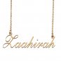 Custom Personalized Name Necklace in Golden Silver for Women Zaahirah