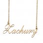 Custom Personalized Name Necklace in Golden Silver for Women Zachury