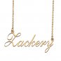 Custom Personalized Name Necklace in Golden Silver for Women Zackery
