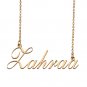 Custom Personalized Name Necklace in Golden Silver for Women Zahraa