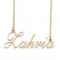 Custom Personalized Name Necklace in Golden Silver for Women Zahria