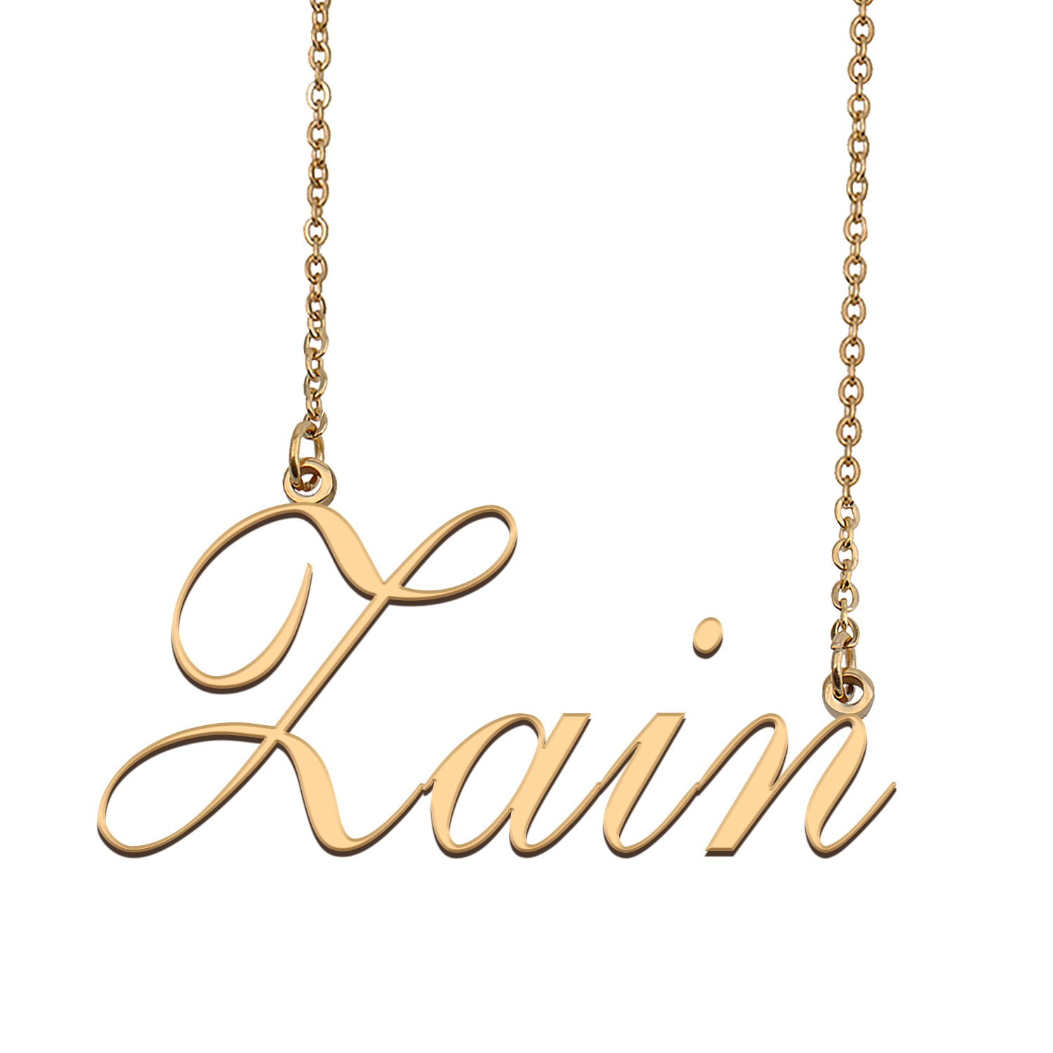 Custom Personalized Name Necklace in Golden Silver for Women Zain