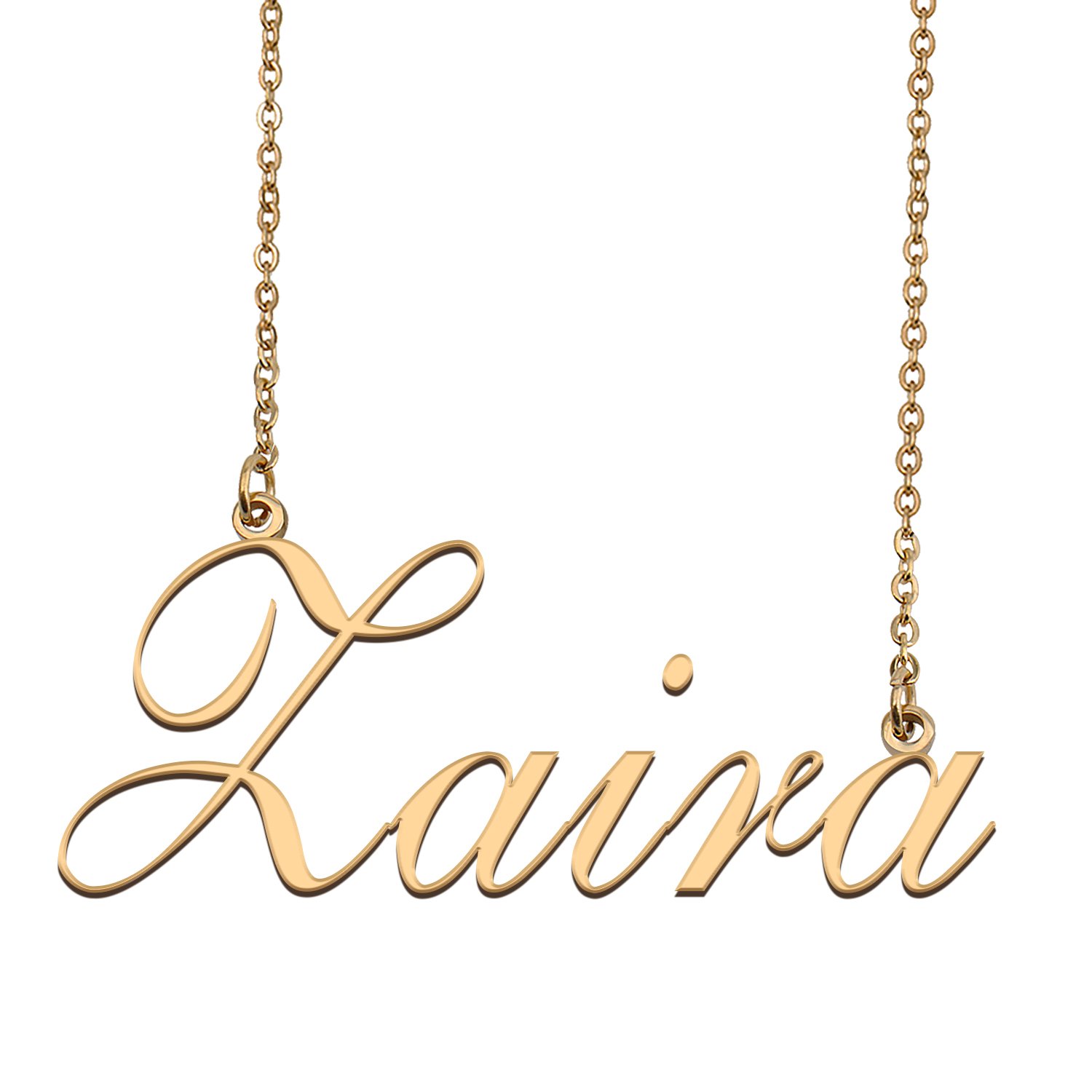 Custom Personalized Name Necklace in Golden Silver for Women Zaira