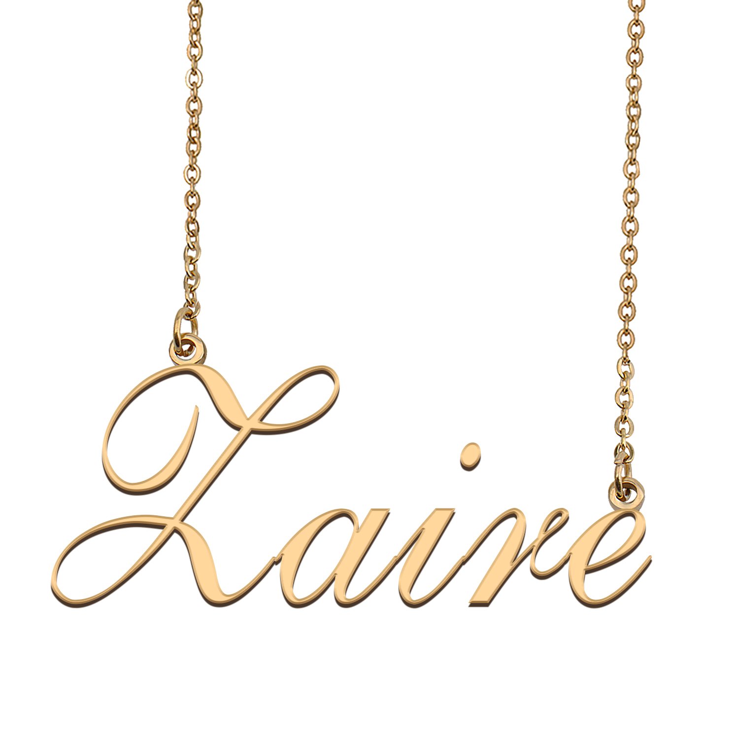 Custom Personalized Name Necklace in Golden Silver for Women Zaire