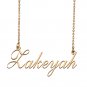 Custom Personalized Name Necklace in Golden Silver for Women Zakeyah