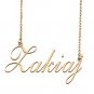 Custom Personalized Name Necklace in Golden Silver for Women Zakiaj