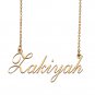 Custom Personalized Name Necklace in Golden Silver for Women Zakiyah