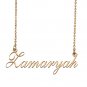 Custom Personalized Name Necklace in Golden Silver for Women Zamaryah
