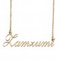 Custom Personalized Name Necklace in Golden Silver for Women Zamzumi