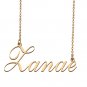 Custom Personalized Name Necklace in Golden Silver for Women Zanae