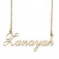 Custom Personalized Name Necklace in Golden Silver for Women Zanayah