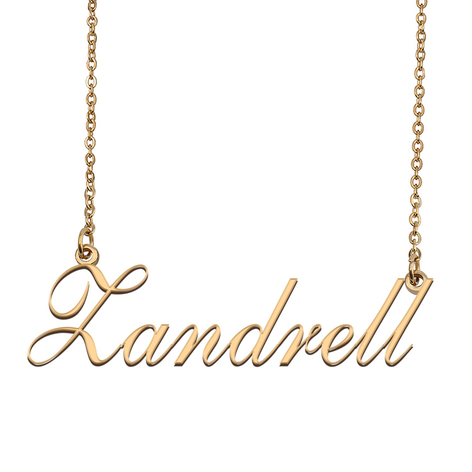 Custom Personalized Name Necklace in Golden Silver for Women Zandrell